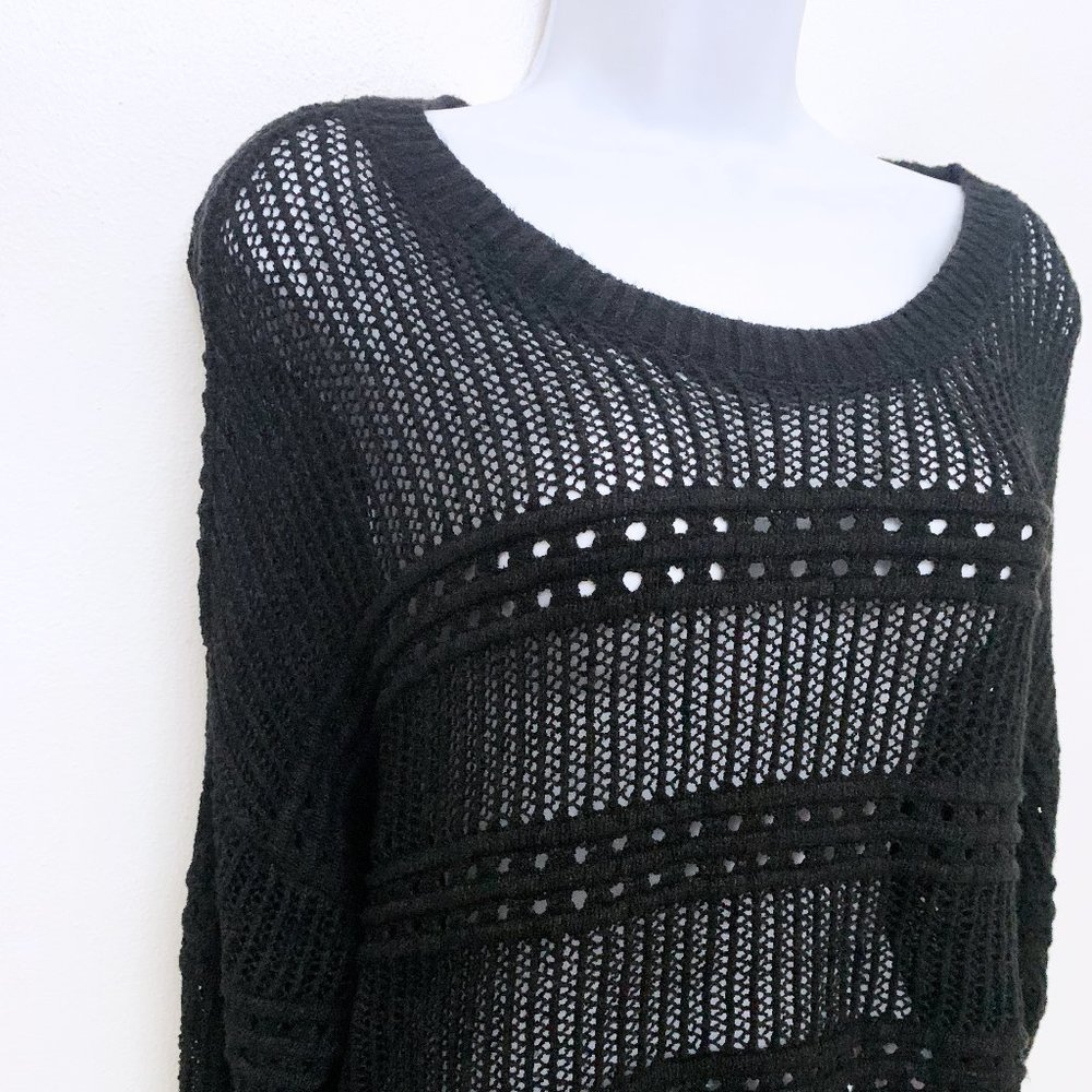 Express - Black Knit Top - Picture 2 of 3